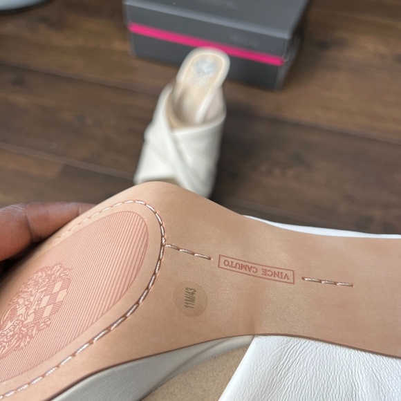 Vince Camuto *New* Elmindi Leather Crossband Platform Sandal - Beige - Picture 9 of 10